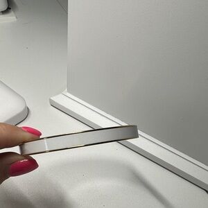 White and Gold Bangle Bracelet